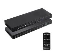 Matrix HDMI 6x2 Techly 4K 60Hz Switch Splitter Video 18Gbps Audio ARC HDMI-H62V