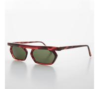 Matrix Neo Stile Steampunk Vintage Occhiali da Sole Tartaruga/Greenlens - Lestor