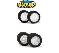MATRIX TIRES NEW LIGHT NEW OFF-SET F.32SH R.37SH 1:8 ON ROAD 8A32NFL+8P35NFL