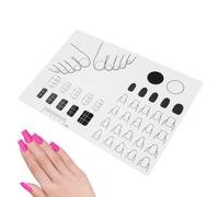 Matro Di Addestramento Per Unghie - Chiodoo Portatile Protezione Per Manicure | Table Pad Di Unghie Adatte A Ditoo | Strumenti Manicure Per Unghie | Tappetino Per Le Nail Artt | Guida Adesiva Per Ung