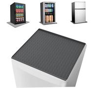 Matro di silicone frigo 23, 6 x 23, 6 in bordo rialzato sotto tappetino per il frigorifero, protezione isolante di calore lavabile anti-focolare per lavatrice, area di alimentazione dell'alto e an