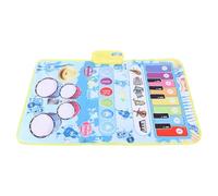 Matro Musicale per Pianoforte, Tastie di Tastie di Tastiera per per Tocco Portatile Pieghevole con Bacchette per l'educazione Precoce (Blue)