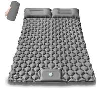 Matro per angolari autoinflating portatili con cuscino singolo, doppio, spruzzabile, in tessuto impermeabile per escursioni, campeggio per camper darkgray twopeople