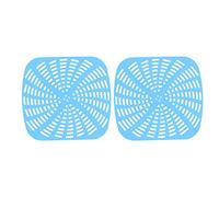 Matro per fodera per frigori al silicone riutilizzabile Resistente alla lavastoviglie non basata per la lavastoviglie per Foodi Ag301 Air Fryer 2 Pacchetto 22,2x20,7 cm (Blu)