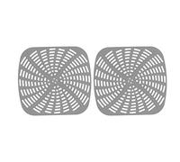 Matro per fodera per frigori al silicone riutilizzabile Resistente alla lavastoviglie non basata per la lavastoviglie per Foodi Ag301 Air Fryer 2 Pacchetto 22,2x20,7 cm (Grigio)