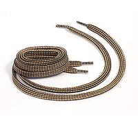 Matsa Lacci piatti multicolore per scarpe sportive o per scarpe. 130 cm (contiene 3 paia), nero/bianco/butano, 130 m