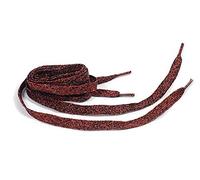 Matsa Lacci piatti per scarpe sportive o per scarpe. 130 cm (contiene 3 paia), lurex rosso/nero, 130 m