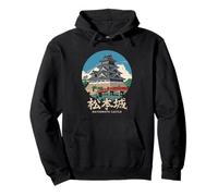 Matsumoto Castle Japan Travel Souvenir giapponese Kanji Retro Felpa con Cappuccio