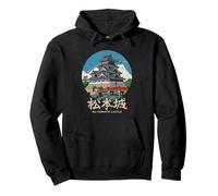 Matsumoto Castle Japan Travel Souvenir giapponese Kanji Retro Felpa con Cappuccio
