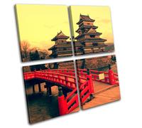 Matsumoto Crow Temple Japan Oriental Canvas Art Picture Print Decorative Photo