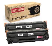 Matsuro Originale | Compatibili Cartuccia Del Toner Sostituire Per HP CB436A 36A (2 NERO)