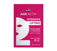 Matt Age Activ Intensive Lifting - Maschera viso e collo in tessuto ad effetto tensore, 1 maschera