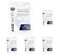 Matt - Age Activ Maschera Viso Rimpolpante Monouso in Tessuto - Pratica e Senza Risciacquo - Acido Ialuronico Puro 3P - 1 Maschera (Confezione da 5)