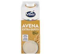 Matt, Avena Bio Extra Gusto, Bevanda Vegetale Senza Lattosio e Senza Zuccheri Aggiunti, Bevanda Fresca e Dissetante a Basso Contenuto di Grassi, Gusto Delicato e Dolce, Alimentazione Sana, 1L