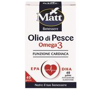 Matt benessere olio di pesce omega 3 40 gellule