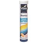 Matt benessere ricarica potassio & magnesio 20 compresse effervescenti gusto arancia