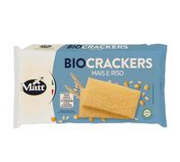 Matt, BioCrackers Mais e Riso, Prodotto Vegetale Senza Glutine, Senza Lievito, a Basso Contenuto di Grassi, Snack Croccante Adatto in Qualsiasi Momento della Giornata, Confezione da 150 g