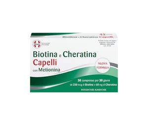 Matt, Biotina e Cheratina Capelli con Metionina, Integratore Capelli e Unghie con Vitamina C, Vitamina E, Zinco e Selenio, Confezione da 30 Compresse