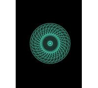 Matt Black Hardcover Notebook with Modern Mandala Cover Design: 8.25x11 inch Hardcover Blank Unlined Book for Decorative Display | Add visual interest ... Book, Journal or as a Stylish Paperweight