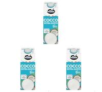 Matt, Cocco Extra Gusto Bio, Bevanda Vegetale, Latte di Cocco Senza Lattosio, Senza Glutine, a Basso Contenuto di Sale, con il 10% di Latte di Cocco Rapè, Ideale per Mantenersi in Forma, 1L