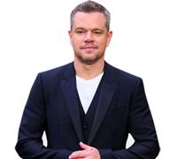 Matt Damon (Smart Outfit) Half Body Buddy Cutout