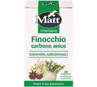 matt&diet Matt erboristeria finocchio carbone anice 40 compresse