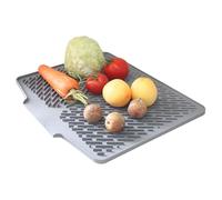 Matt Drying - Protettore da banco da cucina con labbro di scarico | Mat per stoviglie resistente al calore | Tappetino in silicone senza slittamento per custode di lavabo, vassoio per gocce di rifr