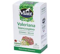 MATT Erboristeria Valeriana Biancospino 28 g Compresse