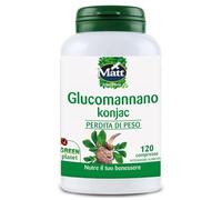 Matt, Glucomannano, Integratore Alimentare per Perdita di Peso, Aumenta il Senso di Sazietà, Senza Glutine, Confezione da 120 Compresse