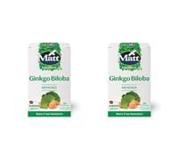 Matt - Integratore Ginkgo Bilboa - Integratore Alimentare per la Memoria e le Funzioni Cognitive - 40 Compresse (18 g) (Confezione da 2)
