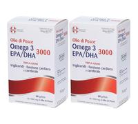 MATT Olio Di Pesce Omega 3 EPA/DHA 3000 Tripla Azione 2x76,5 g Capsule
