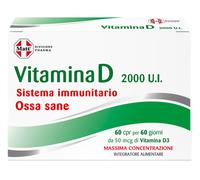 Matt, Vitamina D 2000 U.I., Integratore Alimentare per le Difese Immunitarie, Contribuisce al Mantenimento di Ossa e Denti Sani, Confezione da 60 Compresse