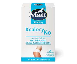 Matt Slimming - Kcalory KO Integratore Alimentare Metabolismo, 30 Compresse