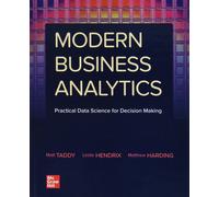 Matt Taddy Leslie Hendrix Matthew C Har Modern Business Analy (Copertina rigida)