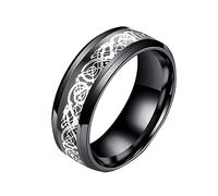 Mattarello Anelli Di Spessore Modello Coppia Acciaio Combinazione Anello Acciaio Titanio Acciaio Anello Anello Lega Moda Anelli Misura Anello per Gli Uomini (D10, 10号)