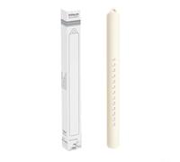 Mattarello antiaderente rivestito in silicone con anima in acciaio inox per impasto, fondente, preparazione pizza e uso in cucina (bianco)