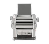 Mattarello elettrico per pasta in acciaio inox 410 con 2 coltelli e 8 | Struttura compatta per piccole cucine: 21 x 20,5 x 21,5 cm con quattro piedini antiscivolo per una posizione stabile