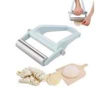 Mattarello in acciaio inox - Mattarello per ravioli, gnocchi di ravioli, risparmio di lavoro, bastoncini di pasta da stendere, perno di rotolamento regolabile, accessori da cucina per Natale