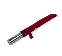 INOXLM Mattarello in Acciaio Inox | Mattarello per Pasta di Zucchero | Mattarello per impasti Pane Pizza Dolci Torte | Mattarello per Cucina (Custodia Rossa)