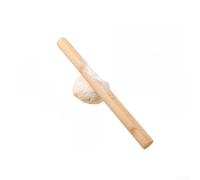 Mattarello in legno da 30 cm, antiaderente, per cuocere pasticceria, pizza, pane, con design ergonomico e liscio lucidato a mano per superficie, finitura naturale, sicuro per contatto con gli alimenti