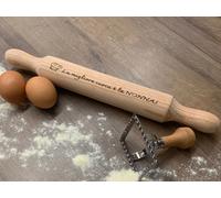 Mattarello In Legno Personalizzabile con o senza stampo raviolo Idea regalo