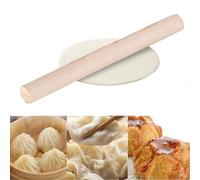 Mattarello in legno piccolo - Rolling Pin accessorio da forno per fondente, pizza, biscotti, impasto, 30 x 3,5 cm