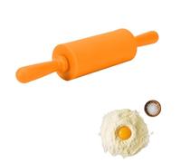 Mattarello, mattarello in silicone antiaderente da 9 pollici Mini mattarello Rullo per pasta in silicone Piccolo mattarello per bambini Cottura al forno(Arancia)