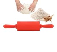 Mattarello, mattarello in silicone antiaderente da 9 pollici Mini mattarello Rullo per pasta in silicone Piccolo mattarello per bambini Cottura al forno(Rosso)