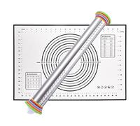 Mattarello regolabile in silicone per pasticceria per cottura pizza impasto torta pasticceria biscotti pasta utensili da cucina in acciaio inox gadget