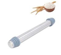 Mattarello, Rullo per impastare in acciaio inossidabile con 4 anelli guida in silicone Perno da Cucinas antiaderente per cuocere biscotti, pasticceria, pizza, pasta