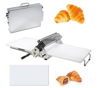mattarello, Sfogliatrice da banco, sfogliatrice pieghevole, con tavola for sfoglia, macchina for stendere la pasta manuale, macchina for stendere la pasta in acciaio inossidabile(103cm)