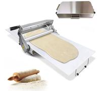 mattarello, Sfogliatrice pieghevole con taglieri da 12"/15,5", spessore regolabile da 0,5 a 17,5 mm/da 0,5 a 27 mm, for preparare la base for fudge e l'impasto for pizza(Rs201)