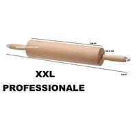 MATTARELLO SPECIALE XXL GIREVOLE 67 CM GIGANTE PROF RULLO SU CUSCINETTI 8 2025
