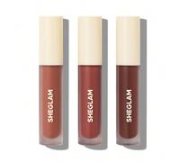 Matte Allure Mini Liquid Lipstick Set-Sweet Thing 3 Pezzi/Set Rossetto A Lunga Tenuta Olio Di Girasole Nutriente Riduce Le Linee Sottili Delle Labbra Rossetto Liquido Set Da Viaggio Festa Di Natale Ro